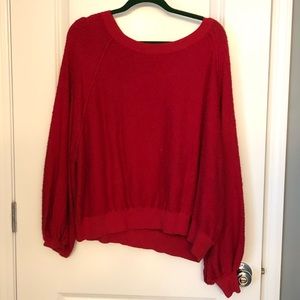 GUC free people Sweatshirt with Puff sleeves